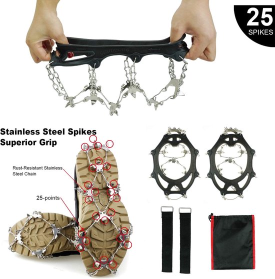Spikes voor schoenen Winter, Schoen spikes, Anti-slip schoen