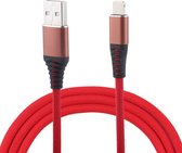 1m gevlochten doekkabel USB A naar 8-pins Data Sync-laadkabel, voor iPhone XR / iPhone XS MAX / iPhone X & XS / iPhone 8 & 8 Plus / iPhone 7 & 7 Plus / iPhone 6 & 6s & 6 Plus & 6s Plus / iPad