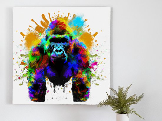 Perfect Primate kunst - 40x40 centimeter op Canvas | Foto op Canvas - wanddecoratie