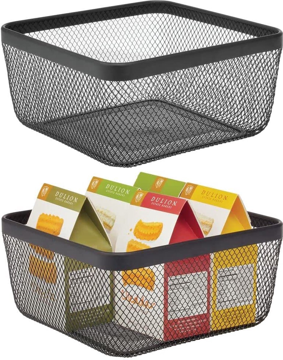 Panier De Rangement En Fil Métallique Pour Congélateur 2 Pièces