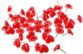 Akyol - Punaises hartjes | Kantooraccessoire | Prikbord |punaises - hartjes punaises - punaise Valentijn - liefdes punaises -punaises voor school Memobord | punaises voor school- punaise -kantoor punaise -punaise prikbord – 10 stuks – liefde –