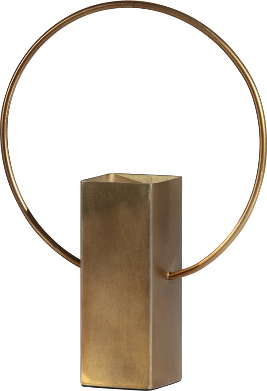 BePureHome Ring Vaas - Metaal - Antique Brass - 25x18x5