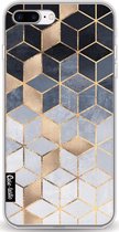 Casetastic Softcover Apple iPhone 8 Plus - Soft Blue Gradient Cubes