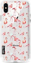 Apple iPhone X / iPhone XS hoesje Flamingo Party Casetastic Hard Cover case