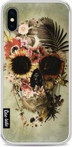 Casetastic Softcover Apple iPhone X - Garden Skull Light