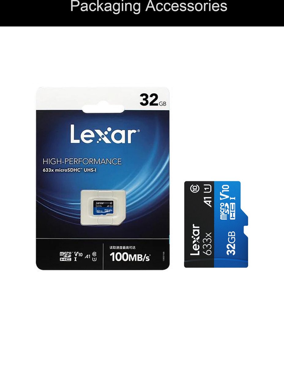 Lexar- Micro Sd - Kaart Geheugenkaart - 32Gb