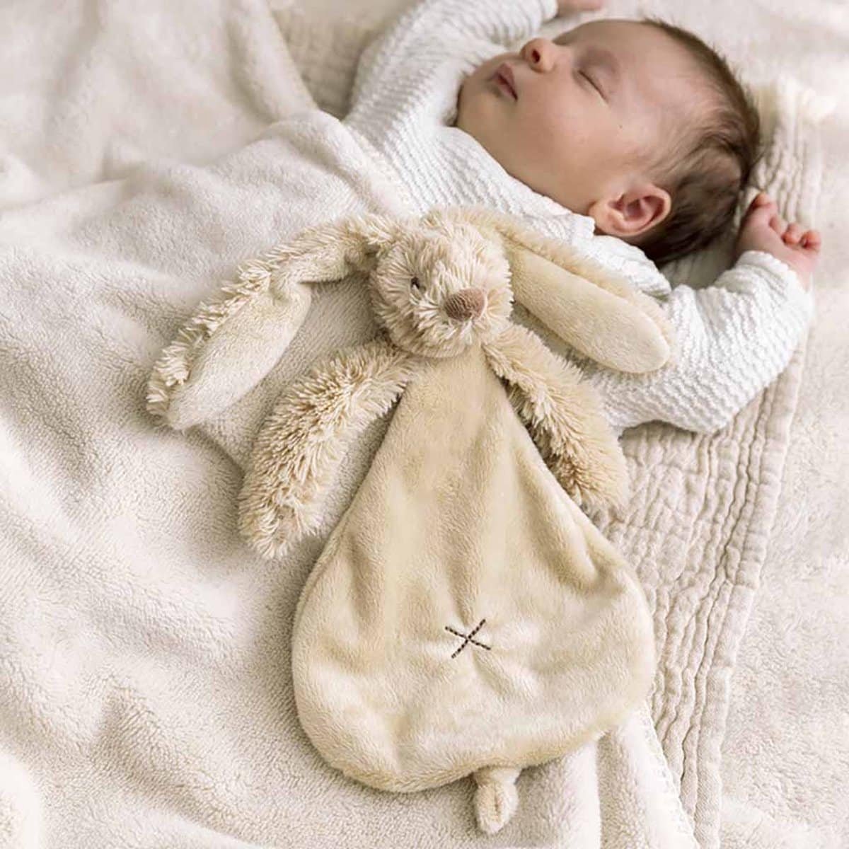 Happy Horse Konijn Richie Knuffeldoekje - Beige - Baby cadeau — afbeelding 2