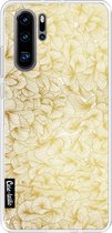 Casetastic Huawei P30 Pro Hoesje - Softcover Hoesje met Design - Abstract Pattern Gold Print