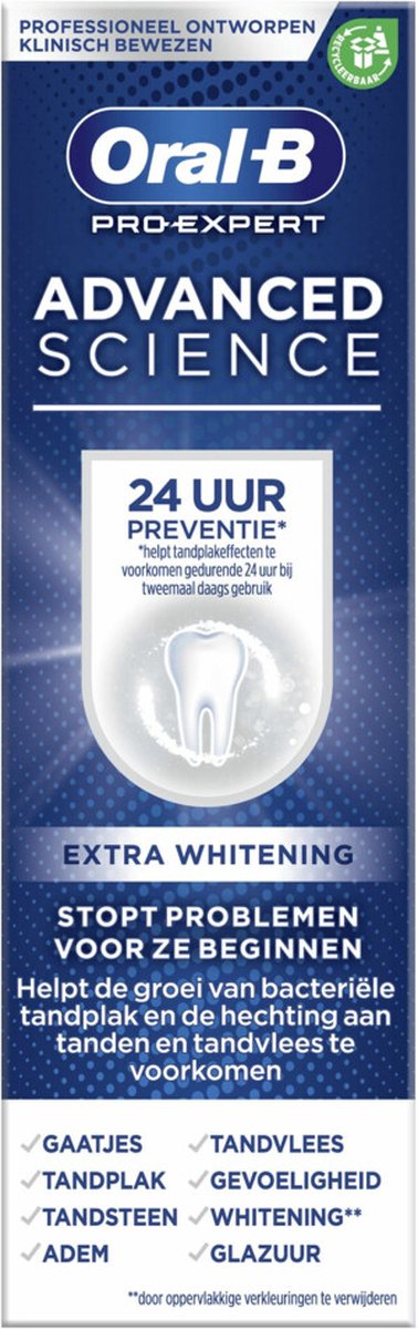 Oral-B Tandpasta Pro-Expert Advanced Science Extra White 75 ml