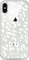 Casetastic Softcover Apple iPhone X - Leopard Print White