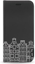 Casetastic Wallet Case Black Apple iPhone X - Amsterdam Canal Houses White
