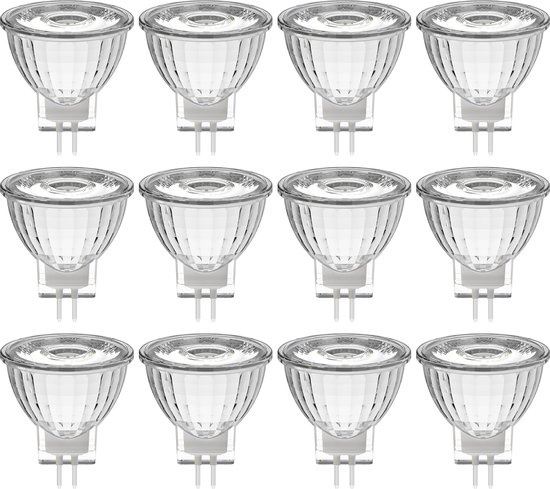 LongLife LED Spotje met GU4 fitting - 12V Laagspanning - Warm wit licht - 12PACK