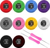 Kurtzy 10 Ballen Kleurrijk Haakgaren – 2 Haaknaalden Inbegrepen (1mm & 2mm) – Elke Draad Bal Weegt 20gr. – Totaal 1500m Kleurrijk Katoen Garen