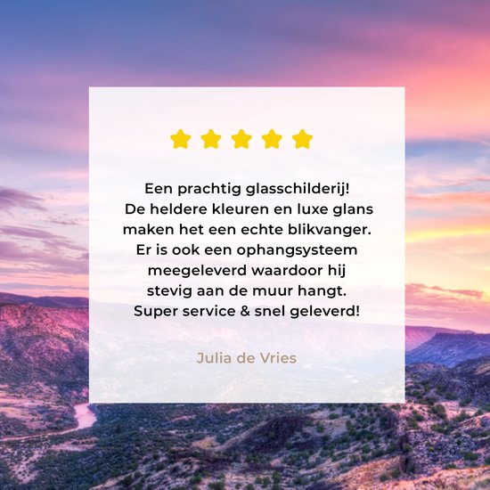 MuchoWow® Peinture sur Verre - Lever de Soleil sur Paysage au New Mexico - 150x100 cm - Peintures sur Verre Acrylique - Photo sur Glas