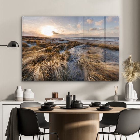 Peintures sur verre - Plage - Mer - Scheveningen - Nederland - 120x80 cm - Peintures Plexiglas