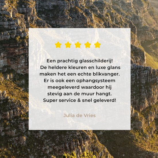 Montagnes avec le littoral des douze apôtres au Cap Plexiglas 60x40 cm - Tirage photo sur Glas (décoration murale en plexiglas)