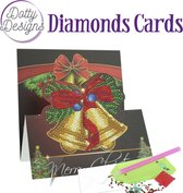 Set van 5 Dotty Designs Diamond Easel Christmas Cards -kerst