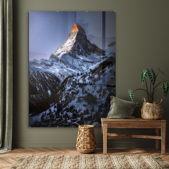 Peinture sur Verre - Cervin en Suisse - 120x160 cm - Peintures sur Verre Peintures - Photo sur Glas