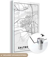 Peinture sur Verre - Zaltbommel - Carte - Carte - Plan de la Ville - 60x90 cm - Peintures sur Verre Peintures - Photo sur Glas