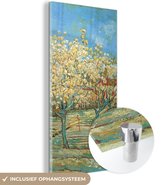 MuchoWow® Peinture sur verre 40x80 cm - Peinture sur verre acrylique - Verger en fleurs - Vincent van Gogh - Photo sur verre - Peintures