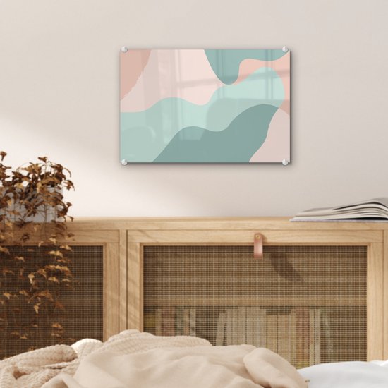 Peinture sur Verre - Été - Formes - Abstrait - 30x20 cm - Peintures sur Verre Peintures - Photo sur Glas