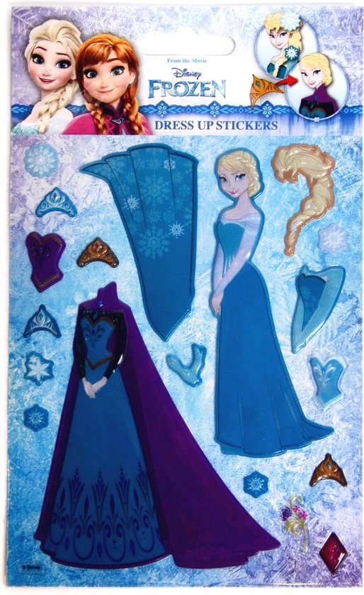 Frozen Aankleed Prinses - Frozen Speelgoed - Frozen Stickers - Frozen  Knutselen Meisje | bol.com