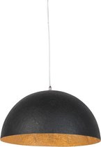 QAZQA magna xingjin - Moderne Hanglamp - 1 lichts - Ø 500 mm - Zwart Goud - Woonkamer | Slaapkamer | Keuken