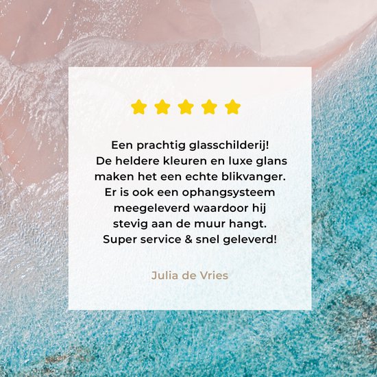 MuchoWow® Peinture sur verre 90x120 cm - Peinture sur verre acrylique - une plage en Australie - Photo sur verre - Peintures