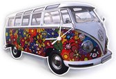 Brisa Horloge murale Volkswagen T1 bus Bulli - Couleur - Fleurs