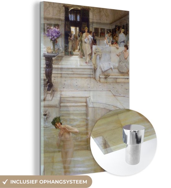 Glasschilderij - A favourite custom - Lawrence Alma Tadema - Plexiglas Schilderijen