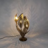 QAZQA botanica - Retro Tafellamp - 4 lichts - H 690 mm - Goud/messing - Woonkamer | Slaapkamer | Keuken