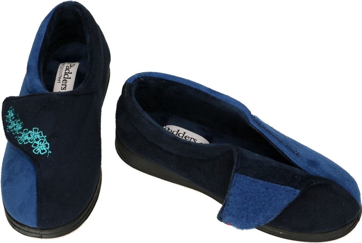 Padders -Dames - blauw donker - pantoffels - maat 39