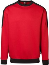 ID-Line 0362 Sweatshirt Rood/ZwartXS