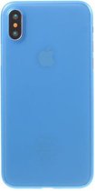 GadgetBay Blauw hoesje iPhone X XS TPU doorzichtig case