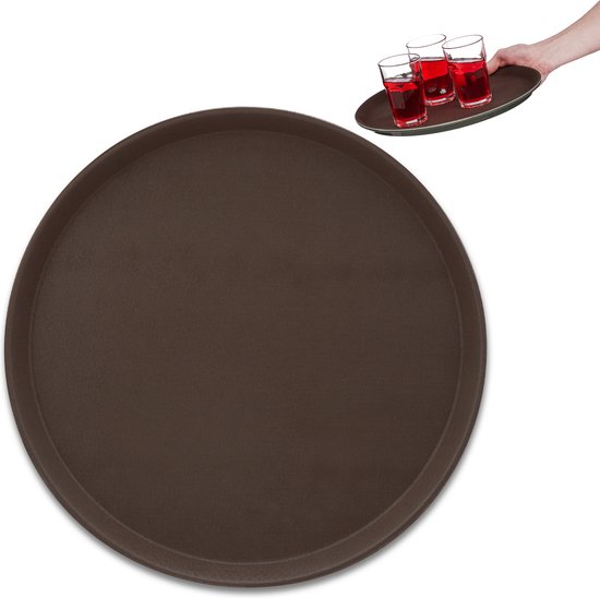 Plastic dienblad Fast Food bordeauxrood 30,4x41,4cm (1 stuk