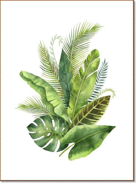 Décoration murale élégante posters botaniques salon vert cadres