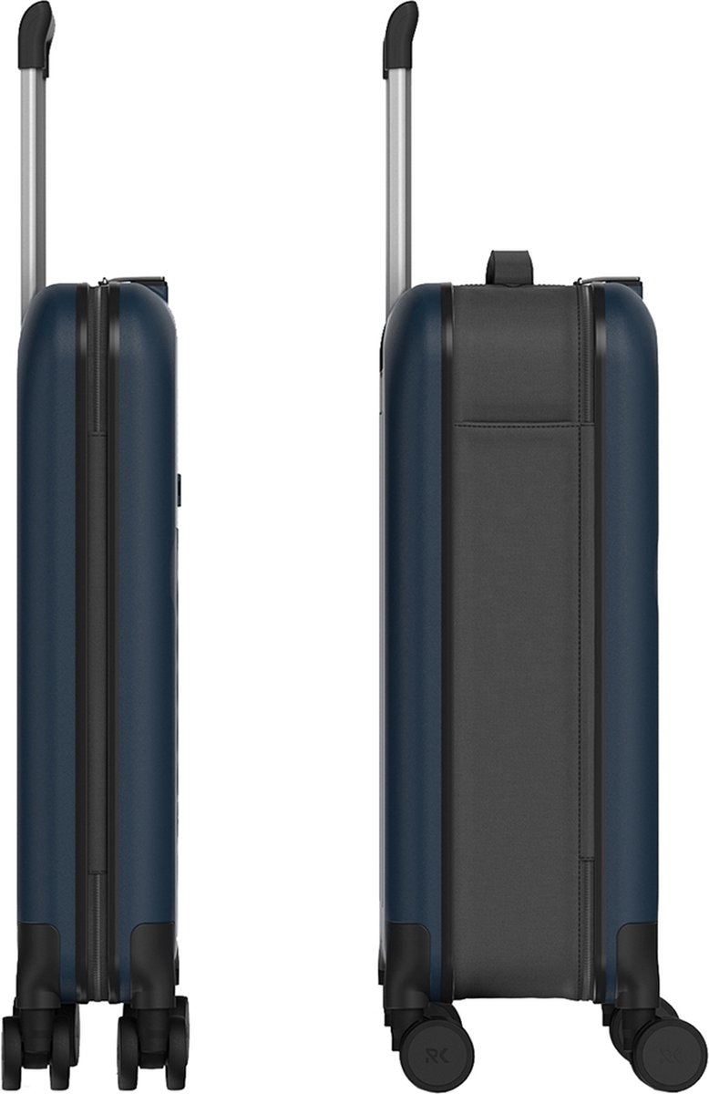 Rollink Handbagage harde koffer / Trolley / Reiskoffer - Vega 360 - 55 cm - Blauw