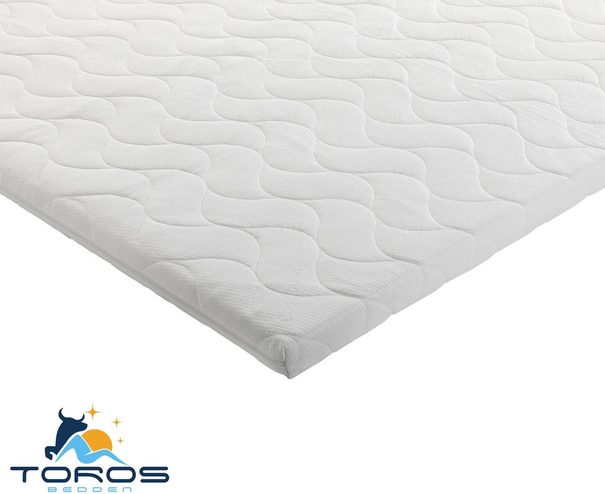 Matelas En Mousse Froide Dibapur OTTO 90x190 Cm - Surmatelas Massage Avec Housse Aloe Vera Lavable