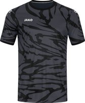 JAKO Shirt Animal Korte Mouw Kind Antraciet-Zwart-Wit Maat 164