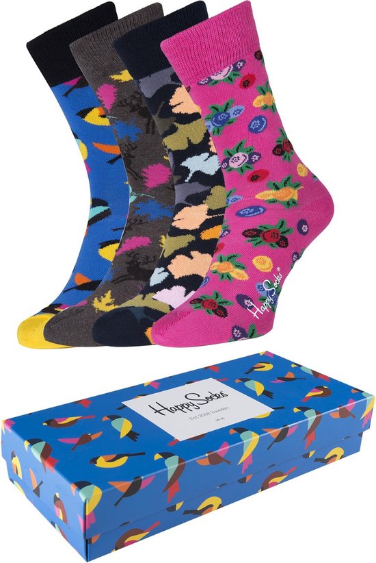 Happy Socks - Coffret cadeau de 4 paires de chaussettes, Forest, taille 41/46