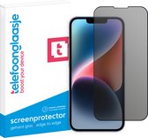 Telefoonglaasje Privacy Screenprotectors - Geschikt voor iPhone 14 - Privacy - Volledig Dekkend - Gehard Glas Screenprotector - Geschikt voor iPhone 14 - Beschermglas