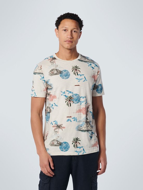Korte mouw hawaii bloem - Trendy Katoenen Overhemd