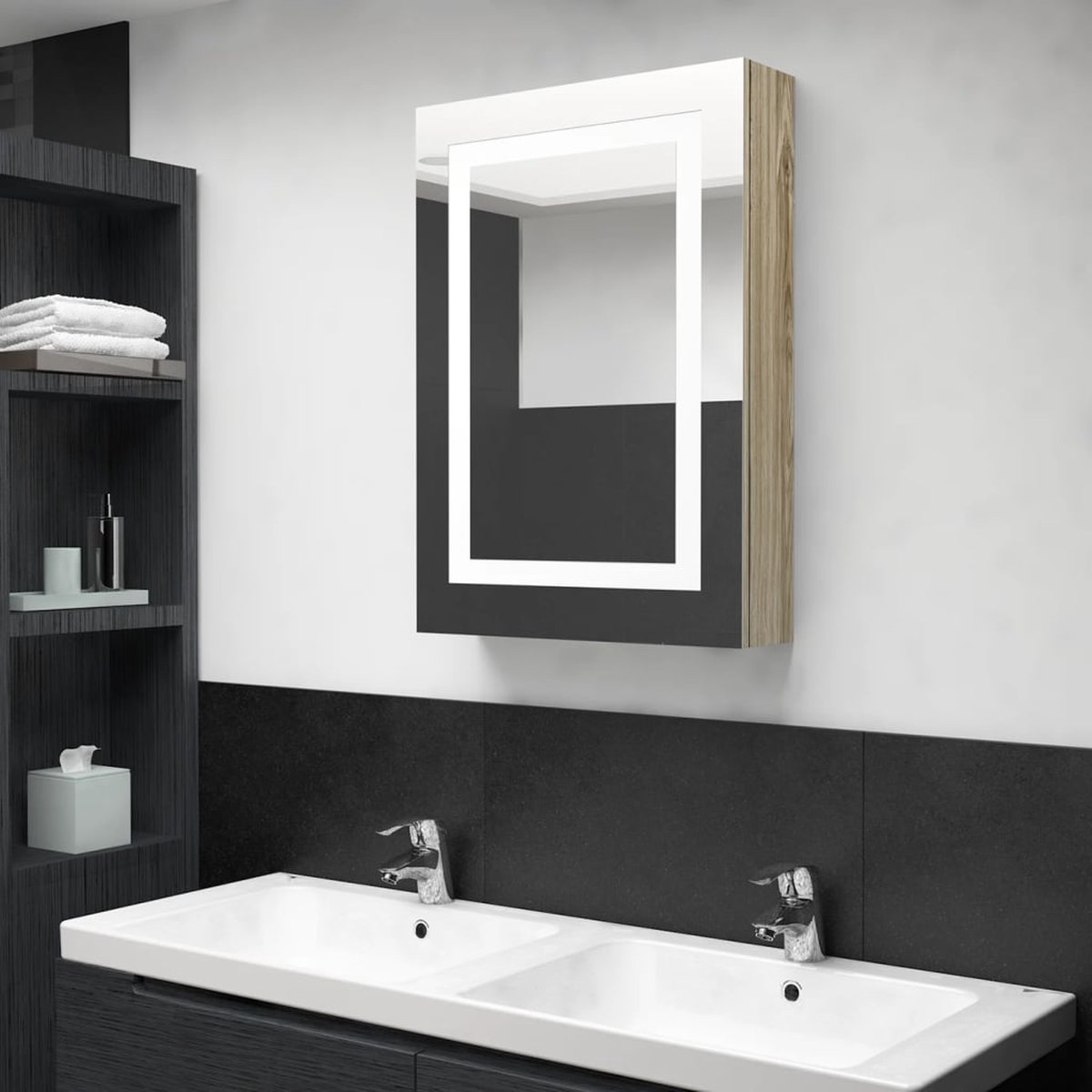 Spiegelkast Wit 30x24x60 | Tweedekansje | OP=OP - Badkamer | Badkamermeubels