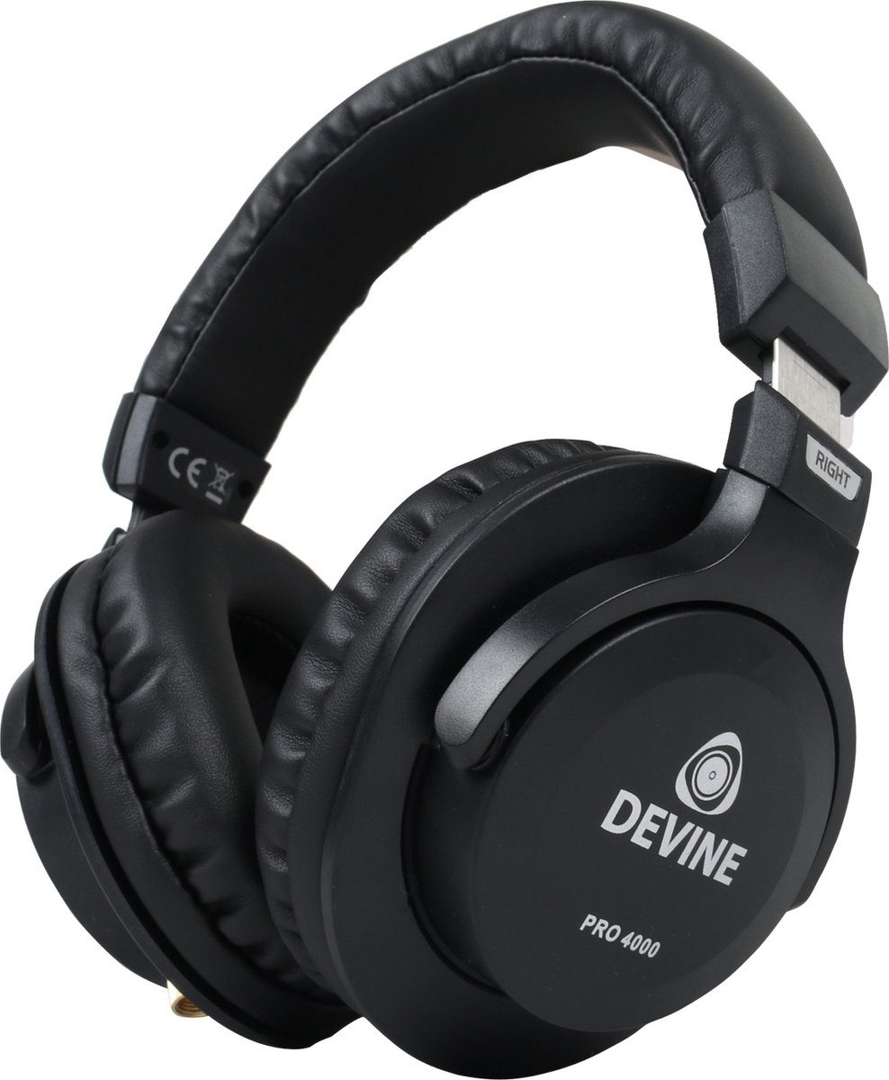 Devine PRO 4000 Over Ear Hoofdtelefoon met Case - Zwart - afbeelding 3