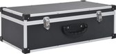 vidaXL - Cd-koffer - voor - 80 - cd's - aluminium - ABS - zwart