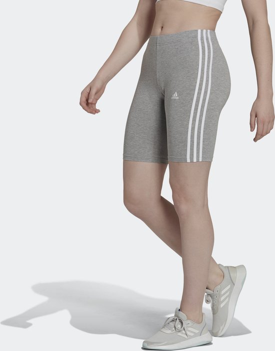 adidas Sportswear Essentials 3-Stripes Fietsshort - Dames - Grijs- M