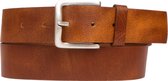 Petrol Industries Riem Heren - Broekriem - Leer - Cognac - 105 cm - XXL