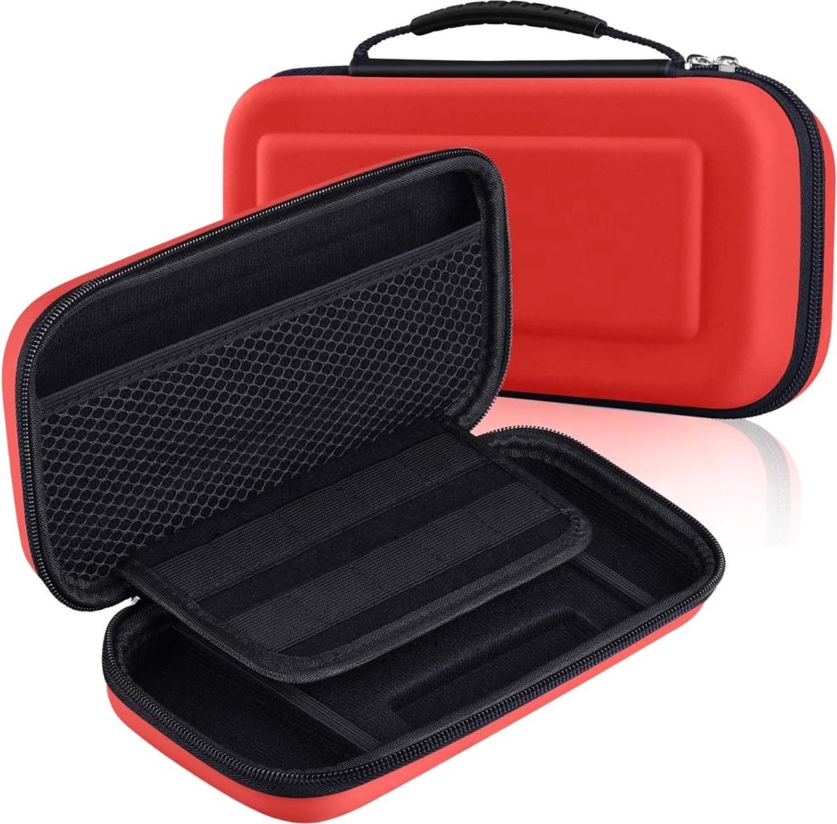 Case opbergtas - Beschermhoes geschikt voor Nintendo switch - Rood