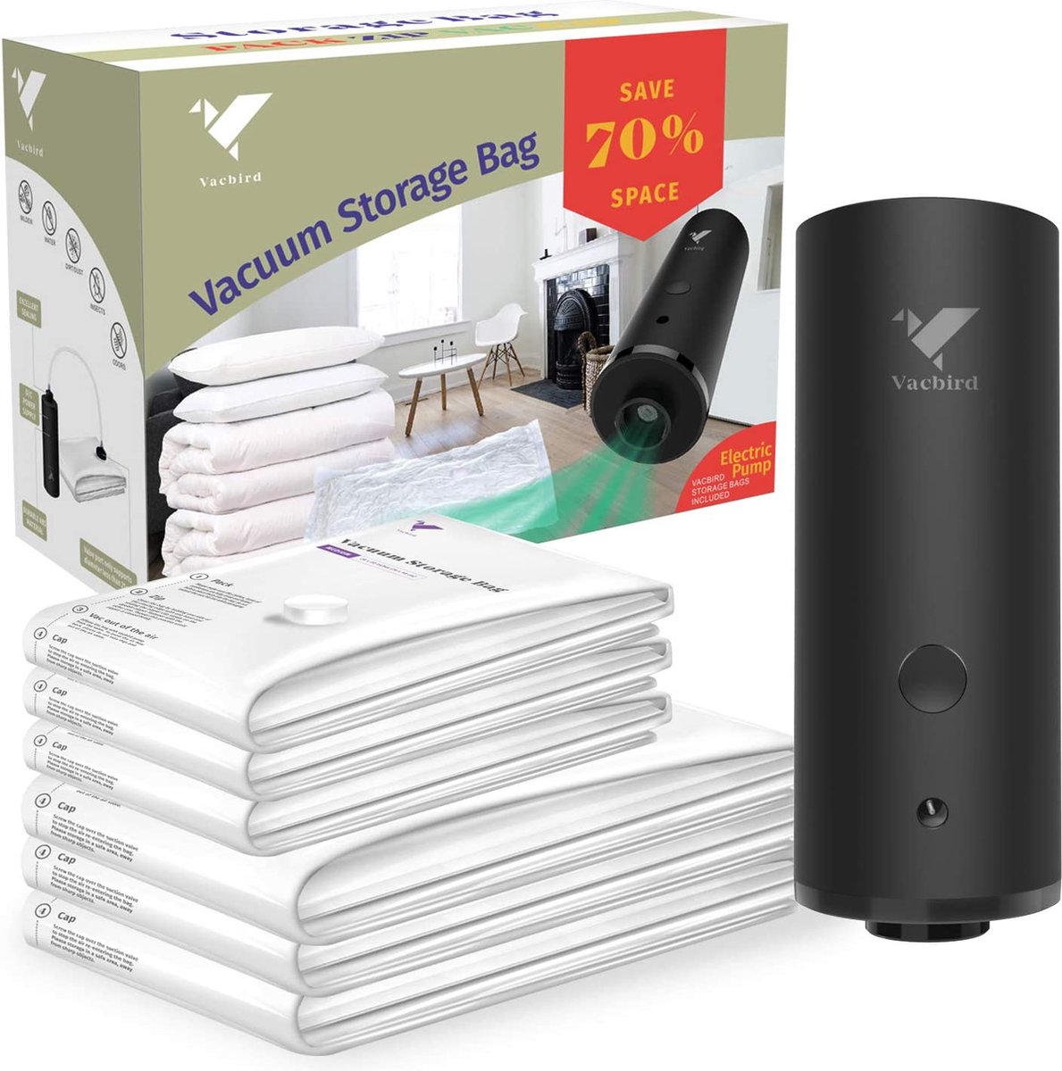 Opbergtas - opbergtas voor kleding - groote opbergtas set - storage bags
