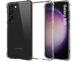 BixB bumper case Hoesje Geschikt Voor Samsung Galaxy S23 hoesje siliconen transparant Anit Shock proof
